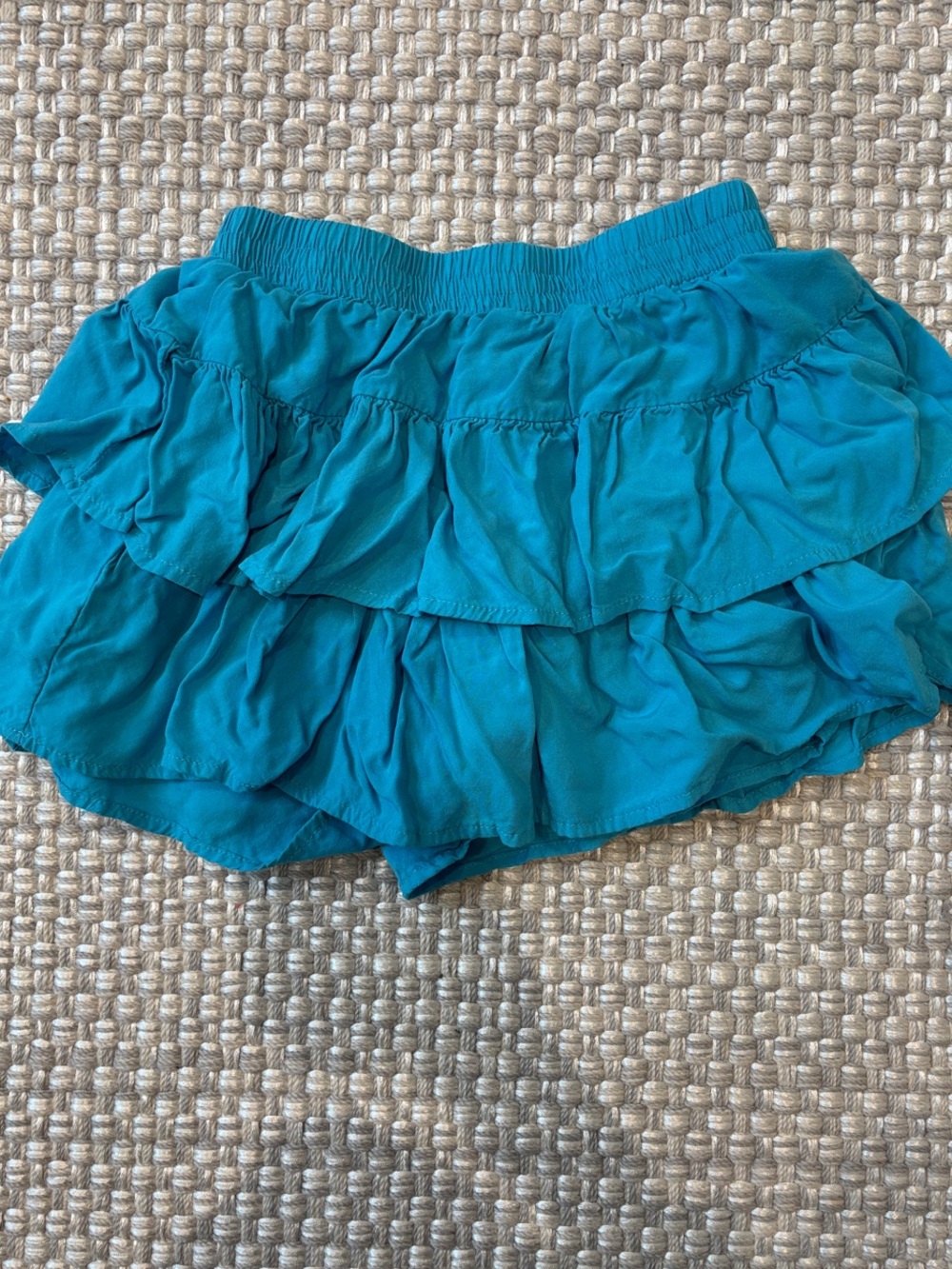 Vintage Havana Teal Ruffle Skort